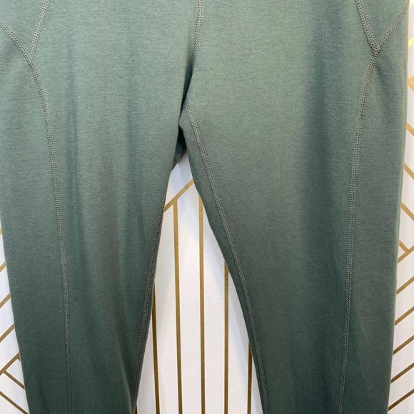 Free People Virgo‎ Cropped Legging Khaki Green - Picture 6 of 12